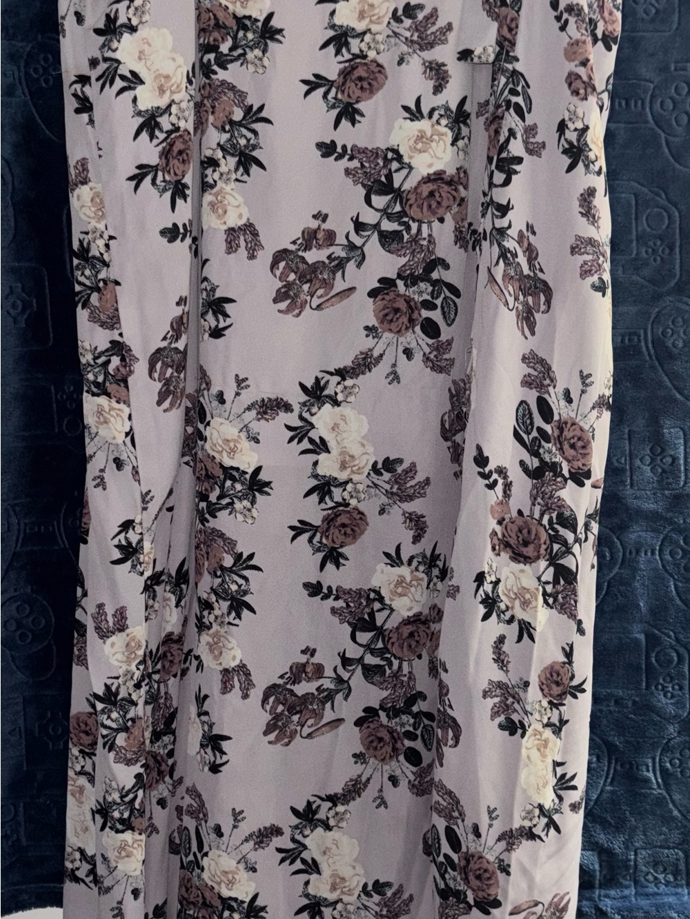 Charlotte Russe Lavender Floral Maxi Skirt